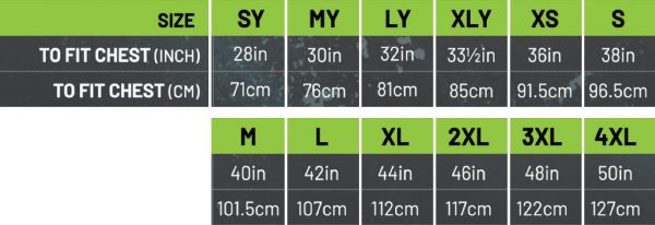 Gower Bike Ride Cycling Vest Jersey Sizes